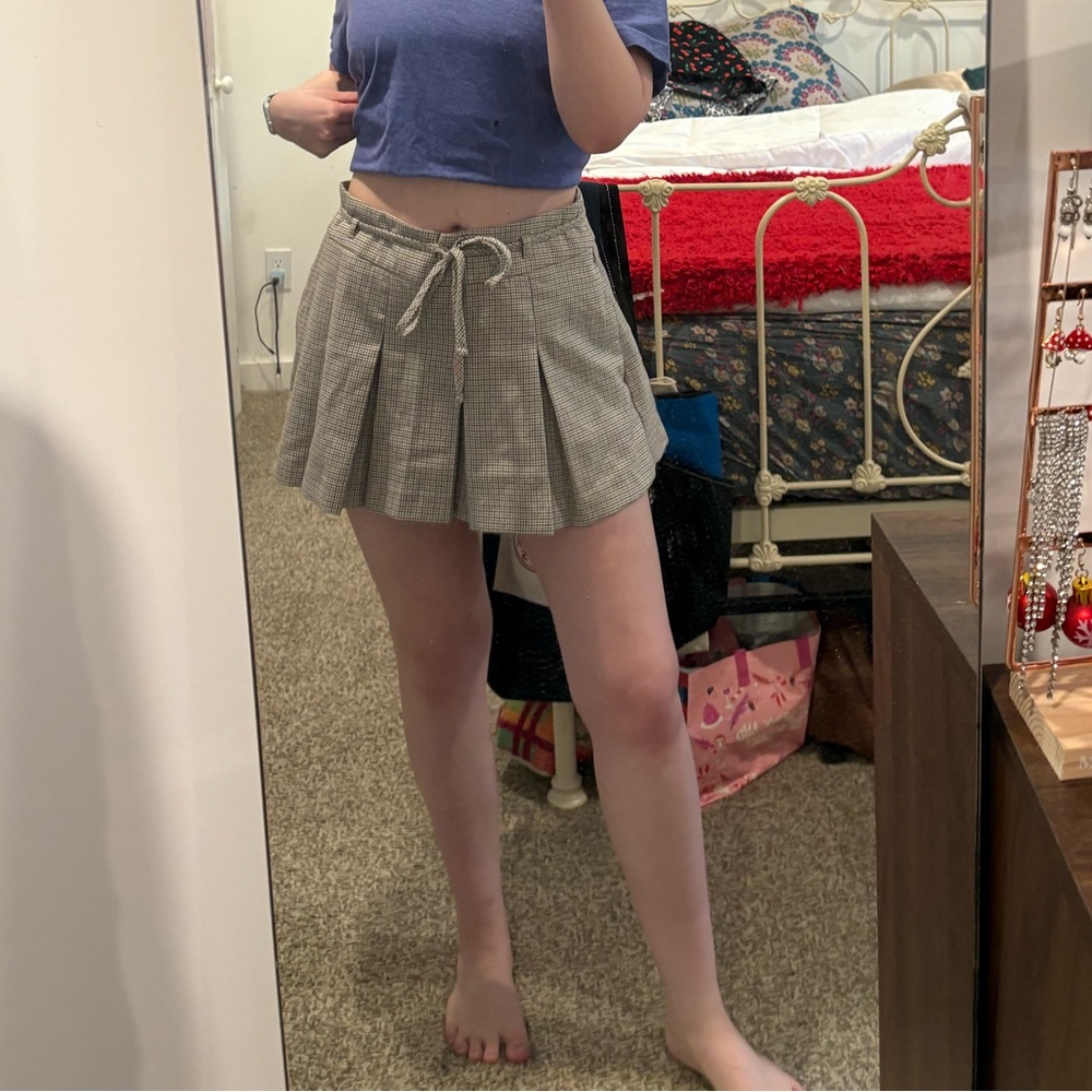 Hollister Light Brown Mini Skort